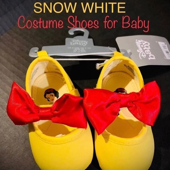 Disney Other - NEW Disney Snow White Costume Shoes! Size 12-18M Available! Slip On Adorable!
